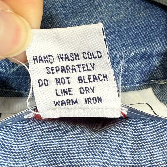 KEREN hart, Festive Snowman Vest - Blue and Cream. Size Medium. Excellent cond! - Picture 4 of 5